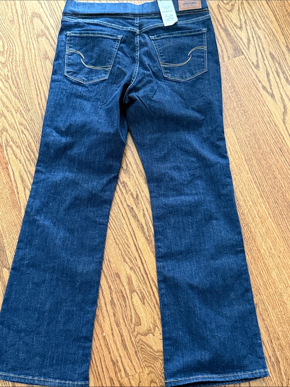 Levi's Indigo Blue Wide-Leg Flare Jeans - Picture 9 of 12